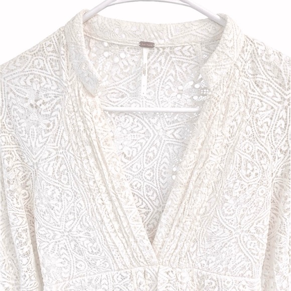 ⭐️Host Pick⭐️ Free People Uptown Lace Cream Babydoll Dress 4 - Picture 4 of 8